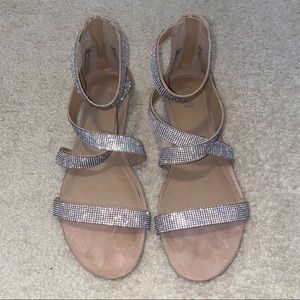 rhinestone gladiator sandals